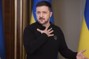 Tổng thống Ukraine Vladimir Zelensky.