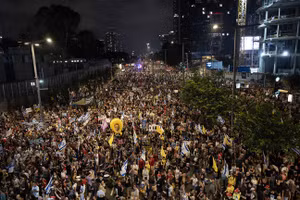 Biển người biểu tình ở Israel phản đối kế hoạch chiếm thành phố Gaza, ngày 9/8/2025.