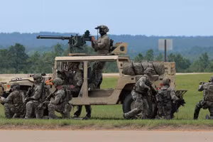 Binh sĩ lực lượng đặc nhiệm Lục quân Mỹ tại Fort Bragg, Bắc Carolina.