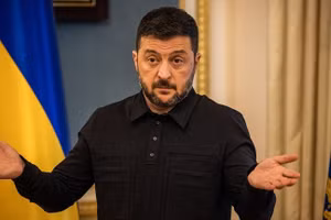 Tổng thống Ukraine Vladimir Zelensky.