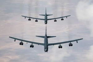 Mỹ điều một cặp máy bay ném bom B-52H Stratofortress thực hiện một loạt các nhiệm vụ trên khắp Trung Đông, ngày 20/2/2025.