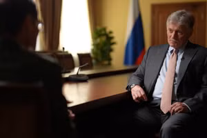 Phát ngôn viên Điện Kremlin Dmitry Peskov trong buổi phỏng vấn với tạp chí Die Weltwoche của Thụy Sĩ, ngày 7/7/2026.