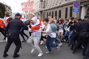Các cuộc biểu tình ở Minsk, Belarus, ngày 2/9/2020.