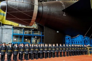 Nga tổ chức lễ ra mắt tàu ngầm hạt nhân mới mang tên “Khabarovsk”, ngày 1/11/2025.