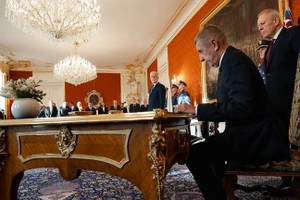 Thủ tướng Cộng hòa Séc, Andrej Babis, tại Lâu đài Prague, ngày 9/12/2025.