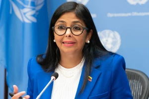 Tổng thống lâm thời Venezuela Delcy Rodriguez.