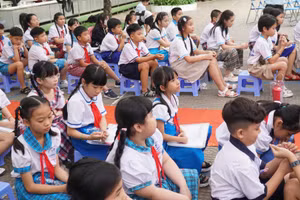 Tham gia hội thi lần này là là các học sinh tiêu biểu của các trường Tiểu học trên địa bàn TP Cần Thơ. (Ảnh: Q.A)