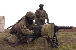 Binh sĩ Nga trên chiến trường.