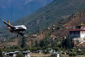 Rất ít phi công đủ trình độ để hạ cánh tại sân bay quốc tế Paro ở Bhutan