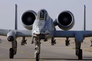 Máy bay chiến đấu A-10 Thunderbolt II của quân đội Mỹ.