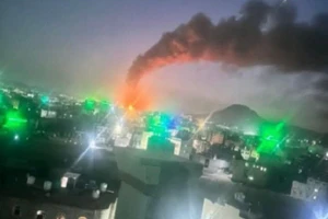 Hải quân Israel tấn công mục tiêu của Houthi ở Yemen, ngày 17/8/2025.