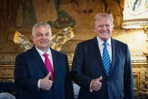 Tổng thống Mỹ Donald Trump (phải) và Thủ tướng Hungary Viktor Orban.