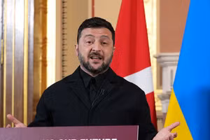 Tổng thống Ukraine Vladimir Zelensky.