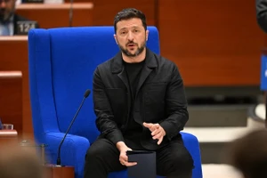 Tổng thống Ukraine Vladimir Zelensky.