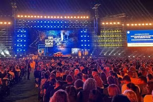 Tel Aviv kỷ niệm hai năm ngày diễn ra cuộc tấn công của Hamas vào Israel, ngày 7/10/2025.