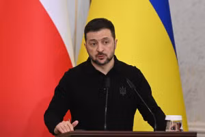 Tổng thống Ukraine Vladimir Zelensky.