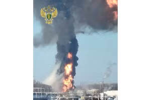 Hiện trường vụ nổ tại ga đường sắt Kochetovka ở vùng Tambov, ngày 4/2/2026.