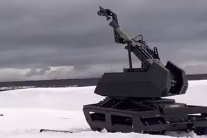 Hệ thống súng cối robot Bagulnik-82 của Nga.