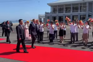 Ngoại trưởng Nga Sergei Lavrov bắt đầu chuyến thăm ba ngày tới Triều Tiên, ngày 12/7/2025.