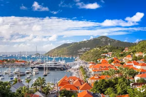 St Barthelemy, quốc đảo nhỏ bé ở vùng Caribe, nổi tiếng với những bãi biển tuyệt đẹp.