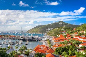 St Barthelemy, quốc đảo nhỏ bé ở vùng Caribe, nổi tiếng với những bãi biển tuyệt đẹp.