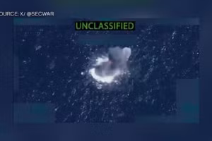 Mỹ tiêu diệt thêm một tàu bị cáo buộc buôn lậu ma túy ở vùng biển quốc tế tại Thái Bình Dương, ngày 29/10/2025.