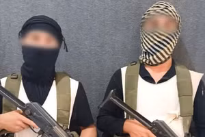 Các tay súng IS ở Syria.