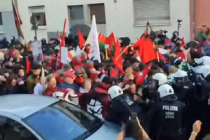 Biểu tình phản đối quân sự hóa ở Đức, ngày 31/8/2025.