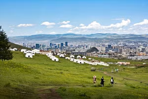 Đa số người dân Mông Cổ sống ở thủ đô Ulaanbaatar.