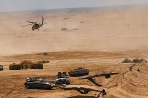 Quân đội Israel tiến hành một cuộc tập trận quân sự tại sa mạc Negev.
