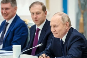 Tổng thống Nga Vladimir Putin tại cuộc họp với đại diện cộng đồng doanh nghiệp vào Ngày Doanh nhân Quốc gia, ngày 26/5/2025.