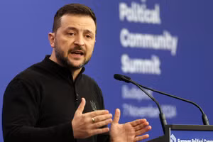 Tổng thống Ukraine Vladimir Zelensky.