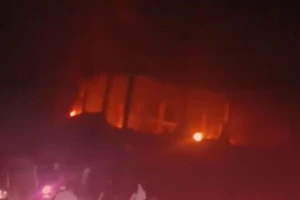 Nổ lớn tại kho đạn dược ở Syria, ngày 8/10/2025.