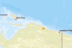 Khu vực xảy ra động đất.