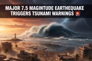 Động đất mạnh 7,5 độ richter tấn công vùng đông bắc Nhật Bản đêm 8/12/2025.