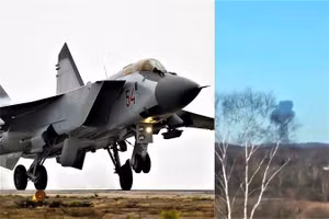 Chiến đấu cơ MiG-31 Nga rơi ở vùng Lipetsk