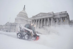 Bão mùa đông đang tàn phá nước Mỹ.