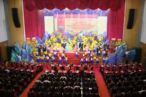 Lễ công bố nghị quyết của Quốc hội về việc thành lập đơn vị hành chính cấp tỉnh mới mang tên tỉnh An Giang. (Ảnh: CTV)