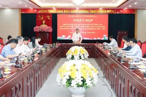 UBND tỉnh Sơn La họp triển khai một số nội dung về công tác bầu cử.