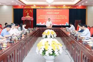 UBND tỉnh Sơn La họp triển khai một số nội dung về công tác bầu cử.