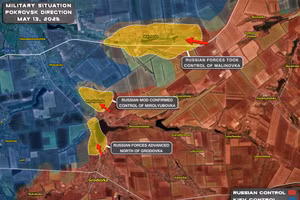 Sơ đồ chiến sự ngày 13/5/2025.