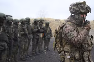 Binh sĩ quân đội Nga trên chiến trường.