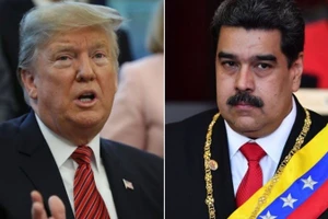 Tổng thống Mỹ Donald Trump (trái) và Tổng thống Venezuela Nicolas Maduro.