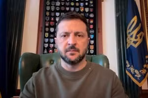 Tổng thống Ukraine Vladimir Zelensky.