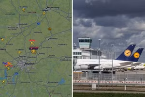 Sân bay Munich ở Đức buộc phải đóng cửa tạm thời sau khi phát hiện UAV xâm phạm không phận, ngày 2/10/2025.