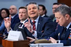 Bộ trưởng Chiến tranh Mỹ Pete Hegseth.