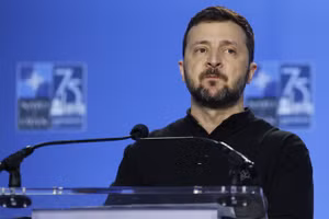 Tổng thống Ukraine Vladimir Zelensky.