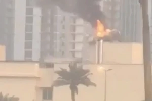 Nổ lớn gần đại sứ quán Mỹ ở Iraq, ngày 17/3/2026.