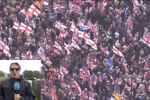 Biểu tình biến thành bạo loạn ở London , ngày 13/9/2025.