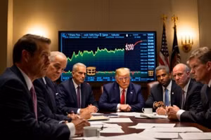 Nhóm thân cận của Tổng thống Mỹ Donald Trump dự đoán giá dầu tăng vọt lên 200 USD/thùng.